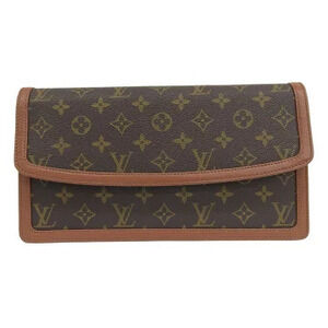 Louis Vuitton Monogram Pochette Dam Pouch Shoulder Bag Canvas Leather Brown